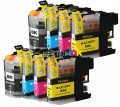 Brother LC107 - LC105 (LC107BKS, LC105C, LC105M, LC105Y) 8-Pack Brother Remanufactured Extra High-Capacity  ink Cartridges