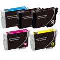 Epson T1261- T1264 (T126120, T126220, T126320, T126420) 5-Pack Remanufactured ink Cartridges