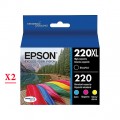 Epson 220XL - T220XLBCS (T220XL120 - T220XL420) 8 Pack ink