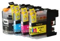 Brother LC107 - LC105 (LC107BKS, LC105C, LC105M, LC105Y) 4-Pack Brother Remanufactured Extra High-Capacity  ink Cartridges